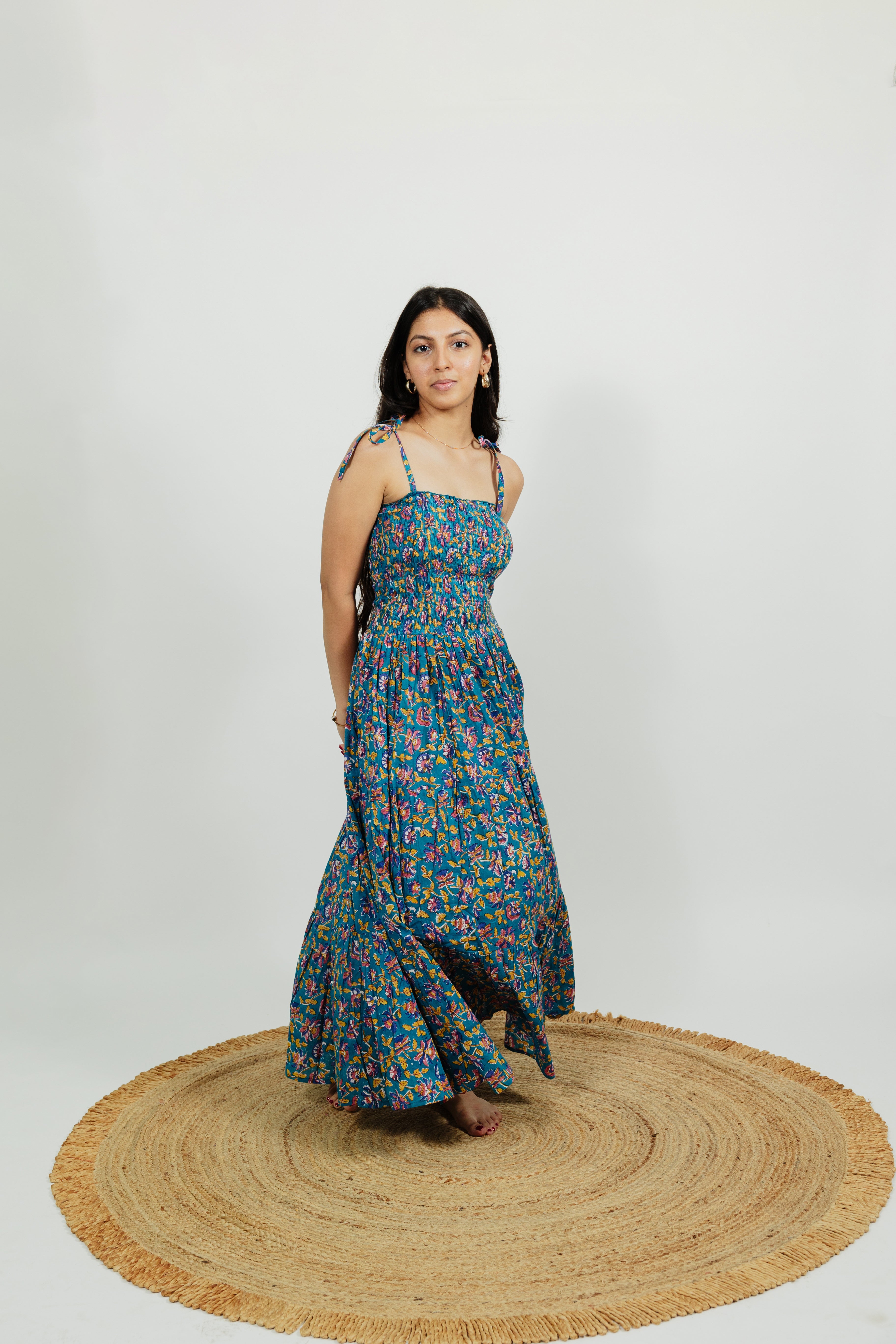 beach dress for women india Buy Beach Dress Women Short Sleeves V Neck Floral Print Bohemian Beach Dress Sundress Summer Holiday Dress Party Casual Dress Elegant Waist Tie Printed Dress Holiday Maxi Day Dress at Amazon.in