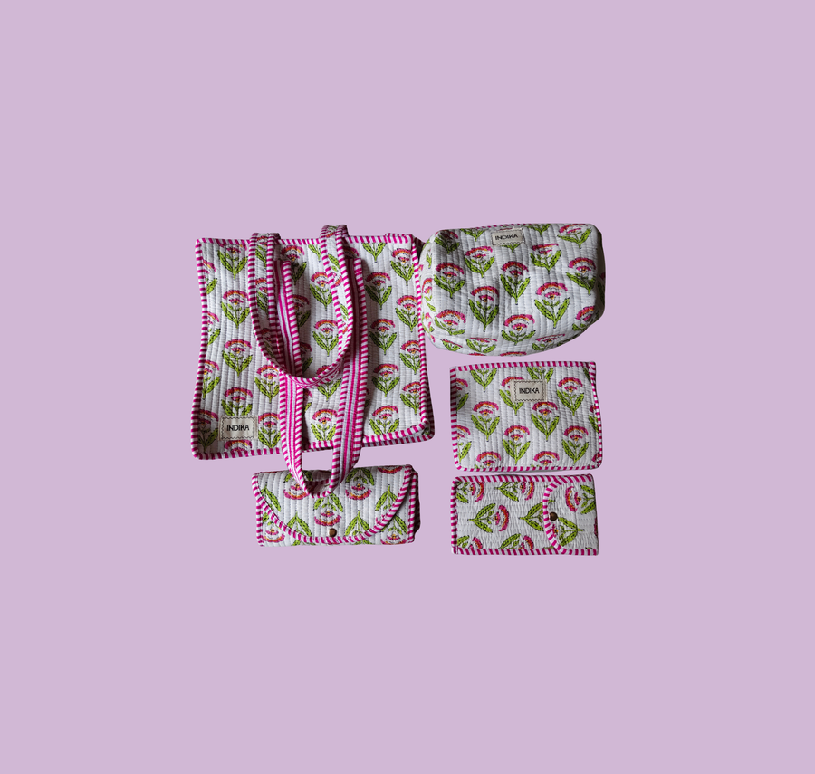 Ms. Devanshi Customised Handblock Printed Tote bags & Kits for Baby shower in Canada