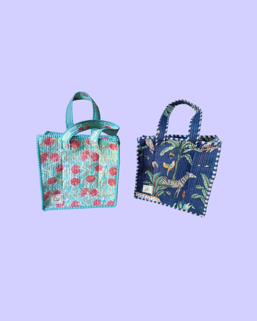 Malvika & Vir’s Welcome Hamper Totes For Their Wedding Gifting