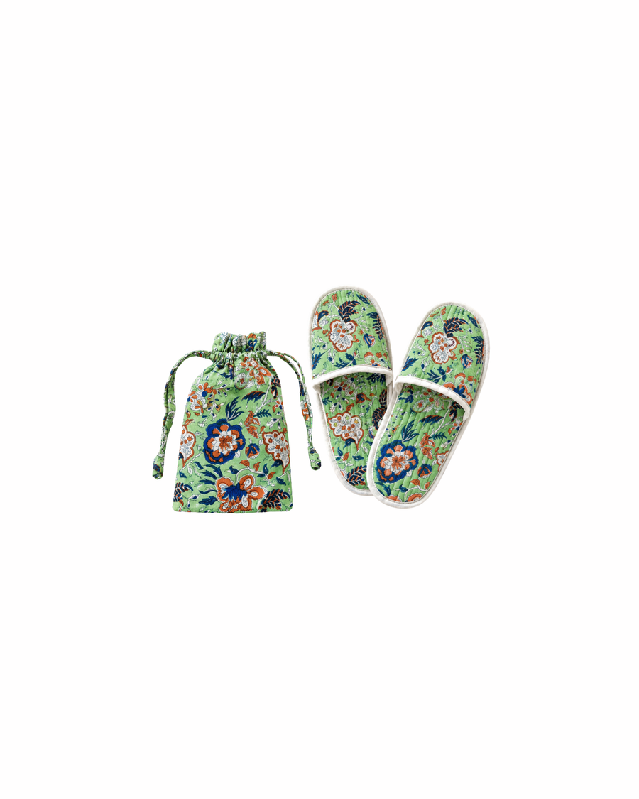 Handblock Printed Slipper for a Boutique Resort in India
