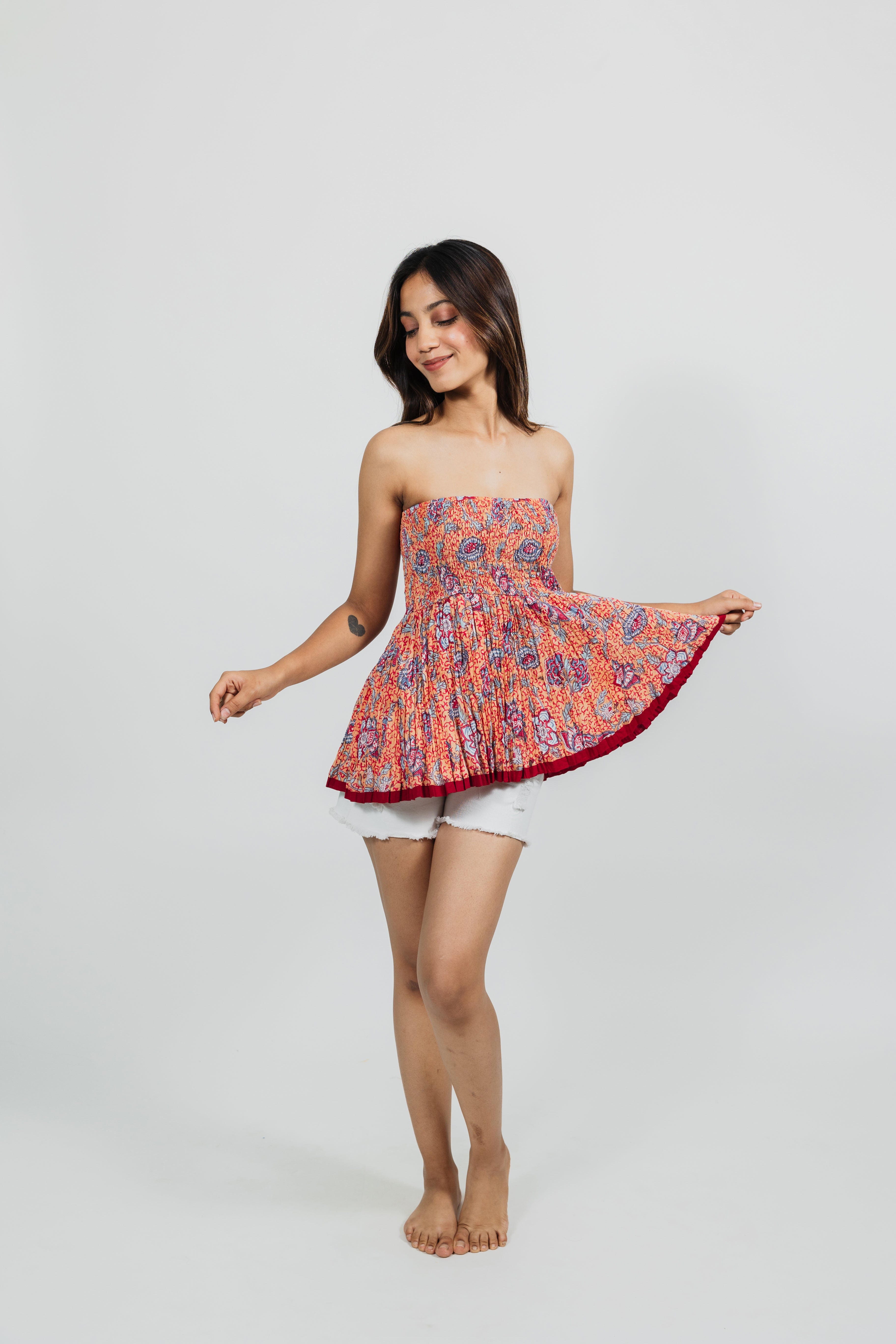 シルク100%☆TADO☆SILK DRESS インド製 India ボーダー BASERANGE ベースレンジ 19AW HONDA DRESS RAW SILK シルク