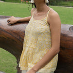 Ferny Trails Top In Yellow - Indika
