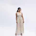 Floral Reflections Jumpsuit In Green - Indika
