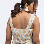Floral Reflections Jumpsuit In Green - Indika