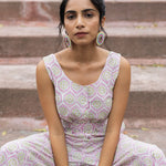 Floral Reflections Jumpsuit In Pink - Indika