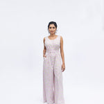 Floral Reflections Jumpsuit In Pink - Indika