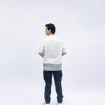 Jailhouse Flower Men's Shirt In Blue - Indika