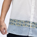 Jailhouse Flower Men's Shirt In Blue - Indika