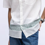 Jailhouse Flower Men's Shirt In Grey - Indika