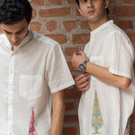 Manicured Gardens Men's Shirt In Yellow - Indika