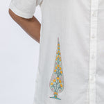 Manicured Gardens Men's Shirt In Yellow - Indika