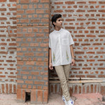 Manicured Gardens Men's Shirt In Yellow - Indika