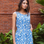 Marigold Whispers In Blue Dress - Indika