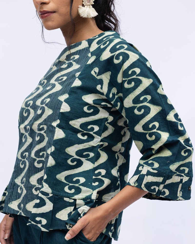 Meadering Streams In Green Co-ord Set - Indika