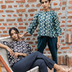 Meandering Streams In Black Co-ord Set - Indika