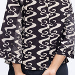 Meandering Streams In Black Co-ord Set - Indika