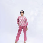 Meandering Streams In Pink Co-ord Set - Indika
