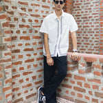 On The Fence Men's Shirt In Black - Indika