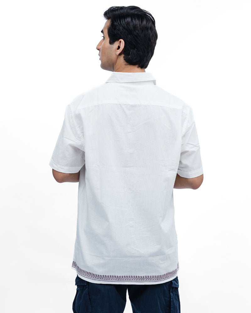 On The Fence Men's Shirt In Brown - Indika
