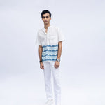 The Horizon Men's Shirt In Blue - Indika