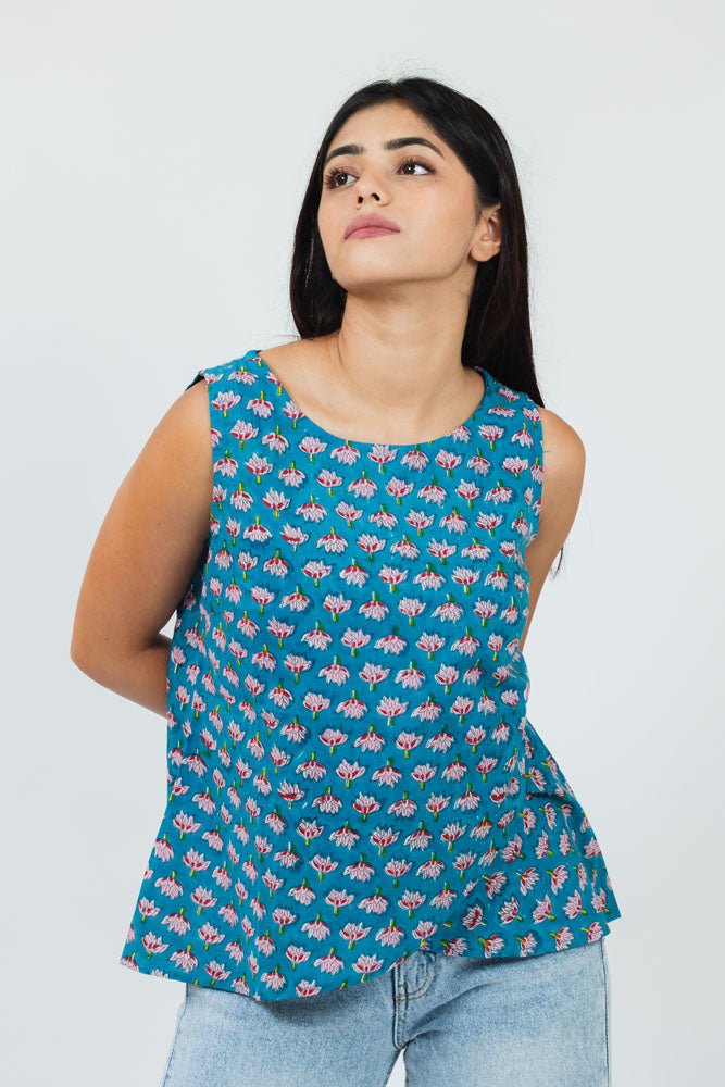 The Indigo Garden Top - Indika