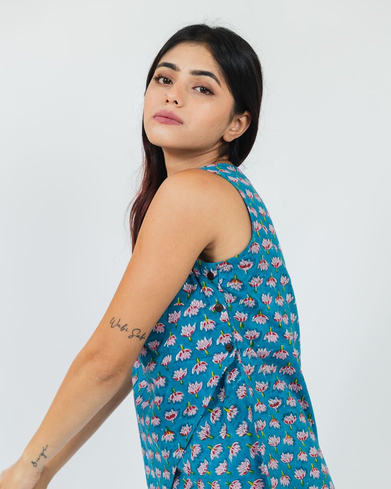The Indigo Garden Top - Indika