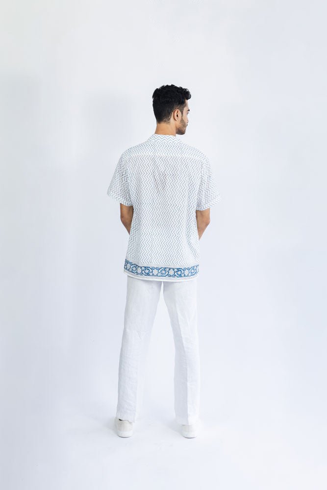The Valley in Blue Men's Shirt - Indika