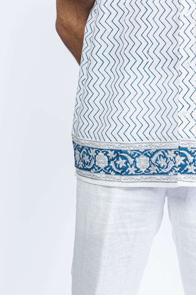 The Valley in Blue Men's Shirt - Indika