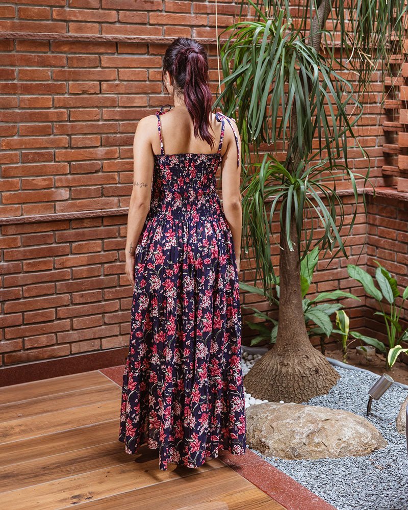 The Whimisical Garden Smocked Dress - Indika